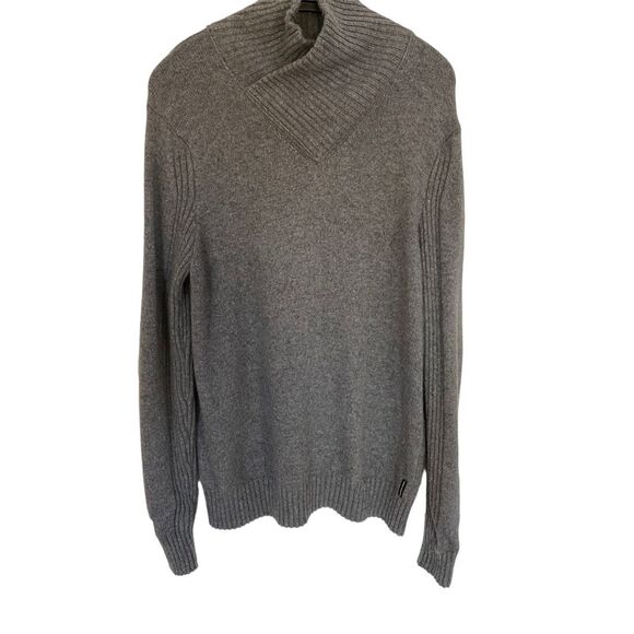 Armani Exchange Men Grey Wool Blend Pullover Sz S - Picture 1 of 9